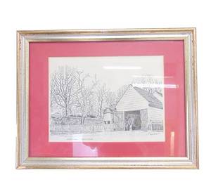 lot 20 image: Mount Vernon Coach House Framed Art Print