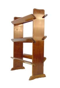lot 80 image: Clever Wood Bookshelf - Easy to Move