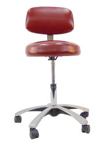lot 68 image: Royal Dental Vintage Aluminum Rolling Stool