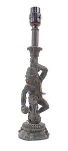 lot 75 image: Small Monkey Lamp