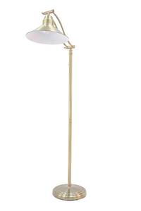 lot 81 image: Brushed Silver Tone Elegant Floor Lamp - Working
