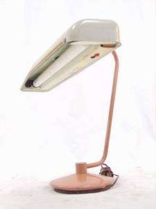 lot 142 image: Rare Atomic Mid Century Industrial Desk Lamp - Working
