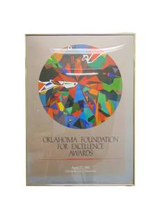 lot 44 image: Framed Poster