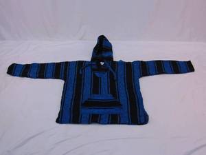 lot 178 image: Black & Blue Baja Hoodie - Made in Mexico