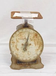 lot 249 image: Antique Vintage Columbia Family Scale - Rustic
