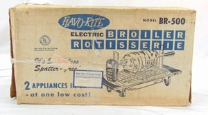 lot 260 image: Vintage Flavo-Rite Model BR-500 Electric Broiler Rotisserie