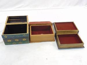 lot 277 image: Lot of Book Boxes - Open to Store Items Inside