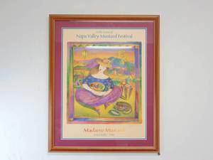 lot 30 image: Pair of Framed Posters from Napa Valley Mustard Festival