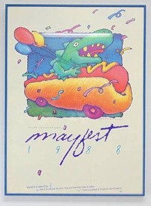 lot 34 image: Mayfest 1988 Vintage Framed Poster
