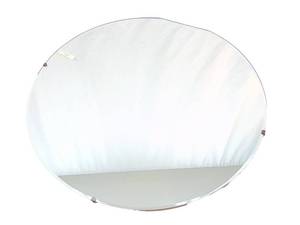 lot 123 image: 34 Diameter Round Mirror Backed with Wood Vintage