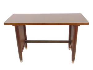 lot 144 image: Vintage Mid Century Wood Desk with Laminate Top