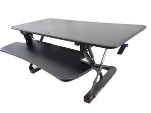 lot 601 image: FLEXISPOT STANDING DESK RISER - Allows You to Sit or Stand While Working