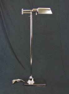lot 645 image: Chrome Classical Floor Lamp