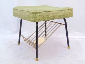 lot 722 image: Mid Century Stool With Storage Under