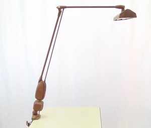 lot 868 image: Vintage DAZOR Industrial Clamp On Table Lamp - Workbench Lamp