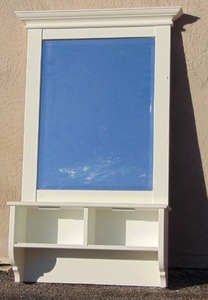 lot 879 image: Mirror with Shelves - Perfect for Bathroom or Entryway