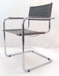 lot 877 image: Black & Chrome Chair