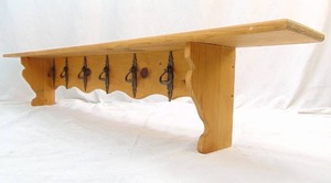 lot 883 image: 63 Pine Wall Shelf