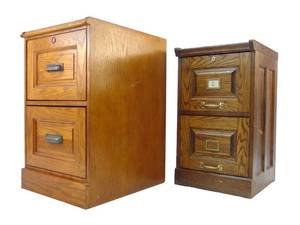 lot 781 image: 2  Wood File Cabinets