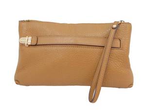 lot 707 image: Authentic MICHAEL KORS Beige Leather Wristlet - Consignment Collection