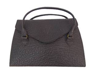 lot 708 image: Vintage Structured Black Sealskin Purse  Consignment Collection