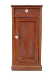 lot 821 image: Vintage Slender Wood Cabinet