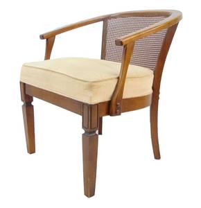 lot 834 image: Vintage Cane Back Round Chair