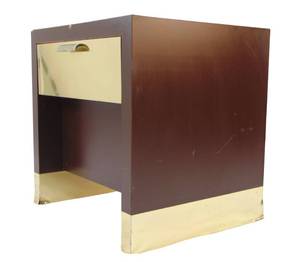 lot 844 image: Side Table with Brass