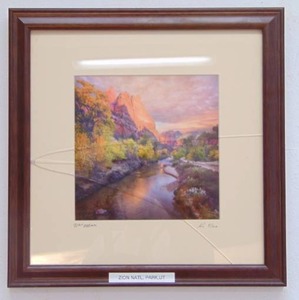 lot 935 image: KLAUS PRIEBE Original Signed & Numbered Photograph Framed Zion National Park