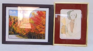 lot 940 image: Lot of 2 Items - Framed Phograph - Nova Scotia & Print by Rosamand