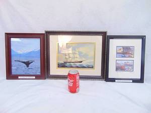 lot 941 image: Lot of 3 Framed PhotographsPrints