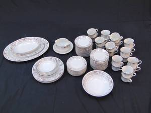lot 730 image: Wade Sone Claremont Fine Porcelain China Claremont Dishes  Made in Japan