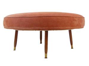 lot 953 image: Pink Round Ottoman 38 Diameter
