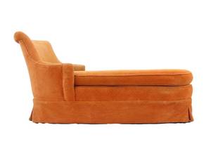 lot 884 image: Vintage Orange Chaise Lounge