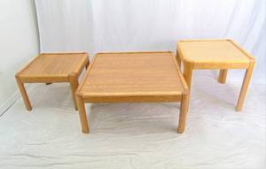 lot 61 image: Set of 3 Tables - Coffee Table & End Tables