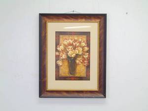 lot 102 image: Framed Print of Flowers 24 X 30