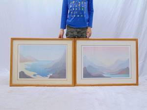 lot 113 image: Pair of Lithographs 1980s Signed and Numbered - Landscapes