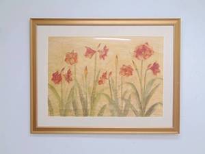 lot 120 image: Print of Tulips Framed