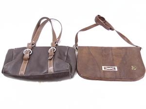 lot 377 image: Coach & Rocchi Brown Leather Handbags