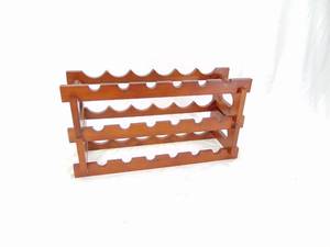 lot 54 image: Wood Wine Rack