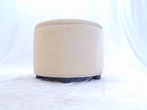 lot 142 image: Round ottoman or Footstool