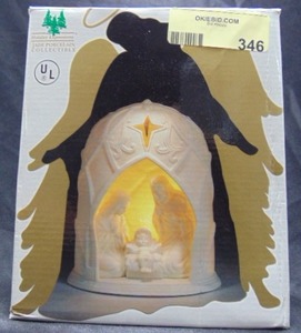 lot 346 image: Holy Family Christmas Nativity Decor in Box