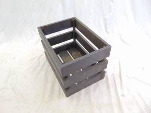 lot 131 image: Black Wood Crate