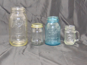 lot 360 image: Lot of Glass Jars & Ball Jars