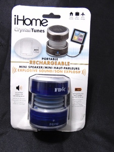 lot 160 image: iHome Crystal Tunes New in Packaging Portable Rechargeable Mini Speaker