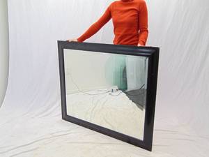 lot 47 image: Black Large Mirror
