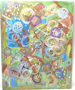 lot 212 image: Original Abstract Oil Painting