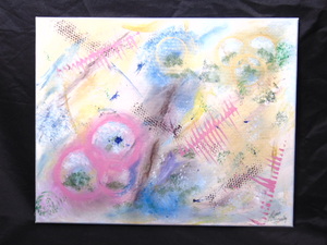 lot 216 image: Original Abstract Oil Painting by Maria Stanley