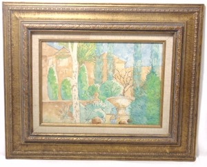 lot 223 image: Vintage Original Painting of Trees Framed 18 X 22