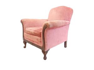 lot 148 image: Pink Velvet Vintage Arm Chair